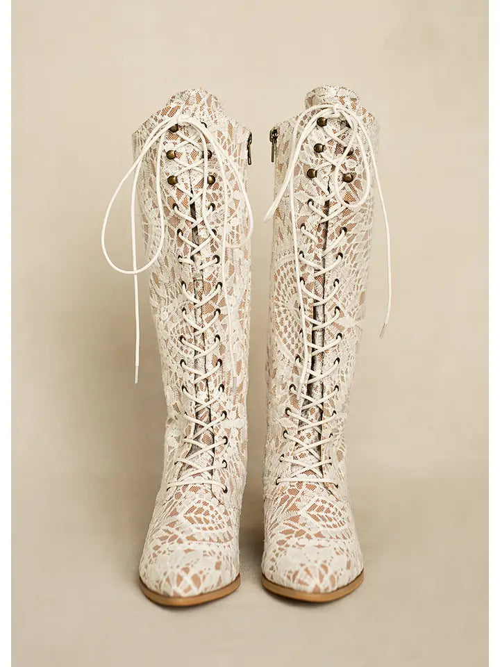 Tall Boot in Lace
