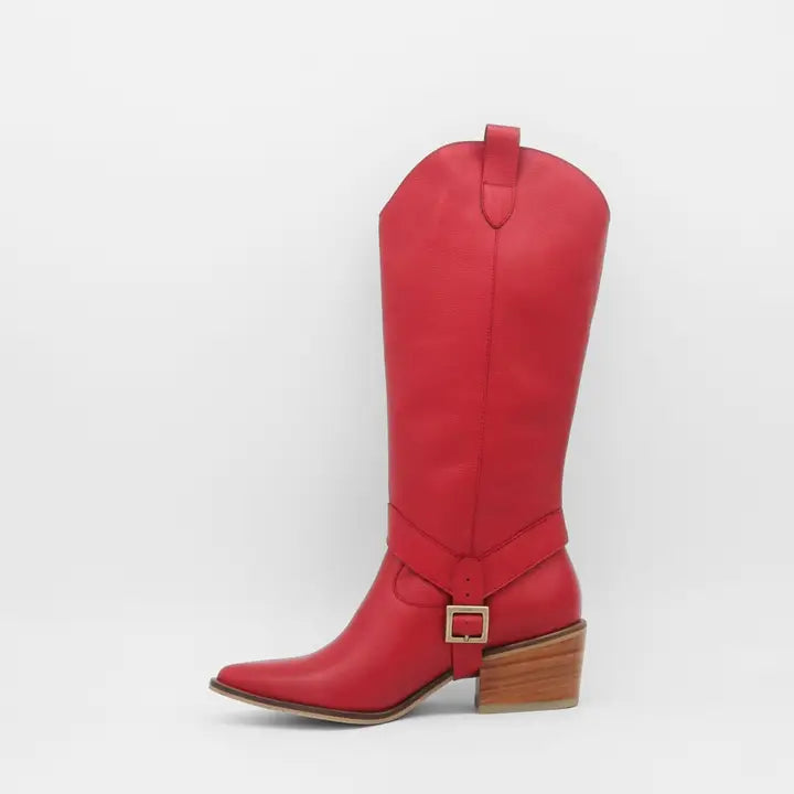 Cowboy Boot Convertible Red Women Shooes