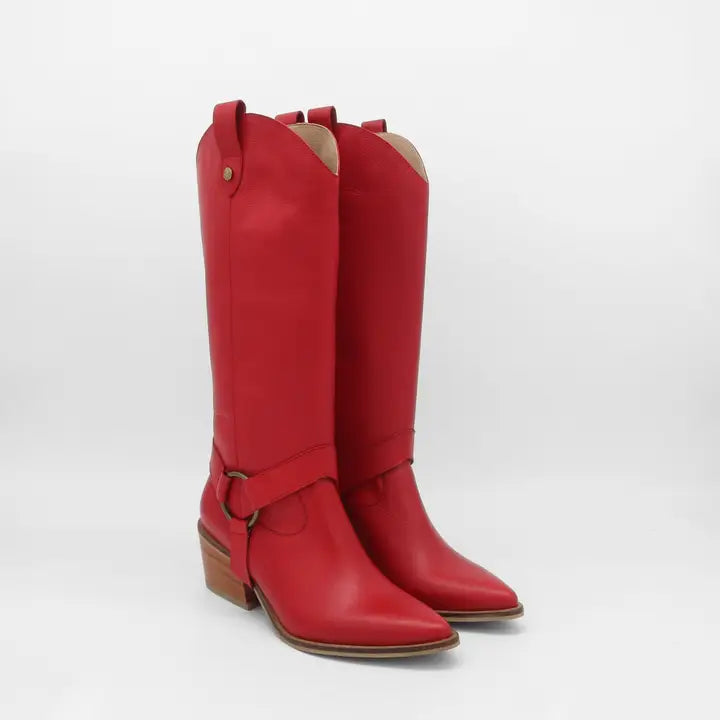 Cowboy Boot Convertible Red Women Shooes