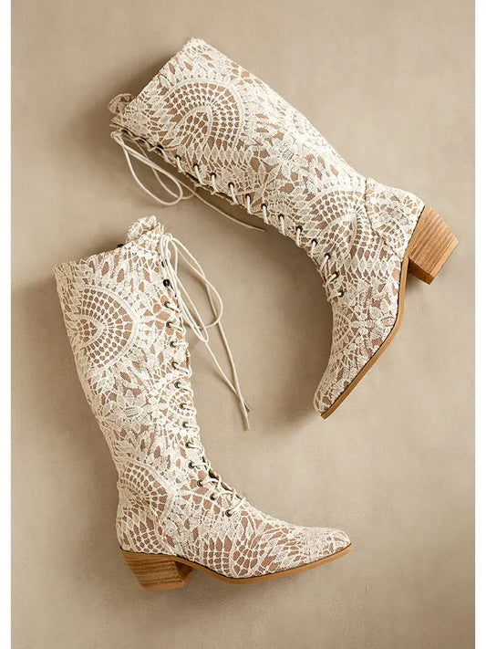 Tall Boot in Lace